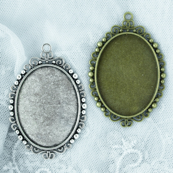 Fassung (L) Kamee Metall (Großpckg/Einzeln)