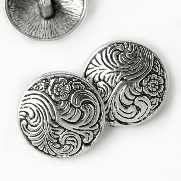 Knöpfe silber ornamente 18mm klein bluse kostüm kaufen dirndl landhaus gothic, historisch material nähen