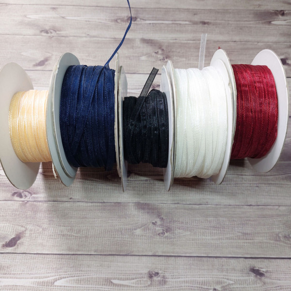 Konvolut Organzaband 3mm