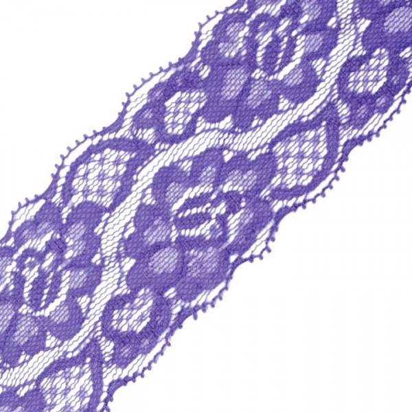 Spitze elastisch 55mm Blauviolett